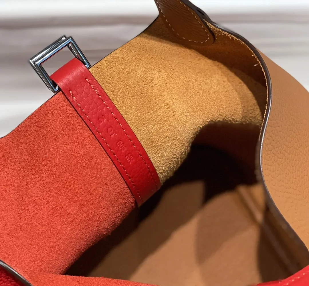 Hermes Picotin Lock 18 Bag Brown in Red / Hermes Picotin Lock 18 Bag Brown in Red /