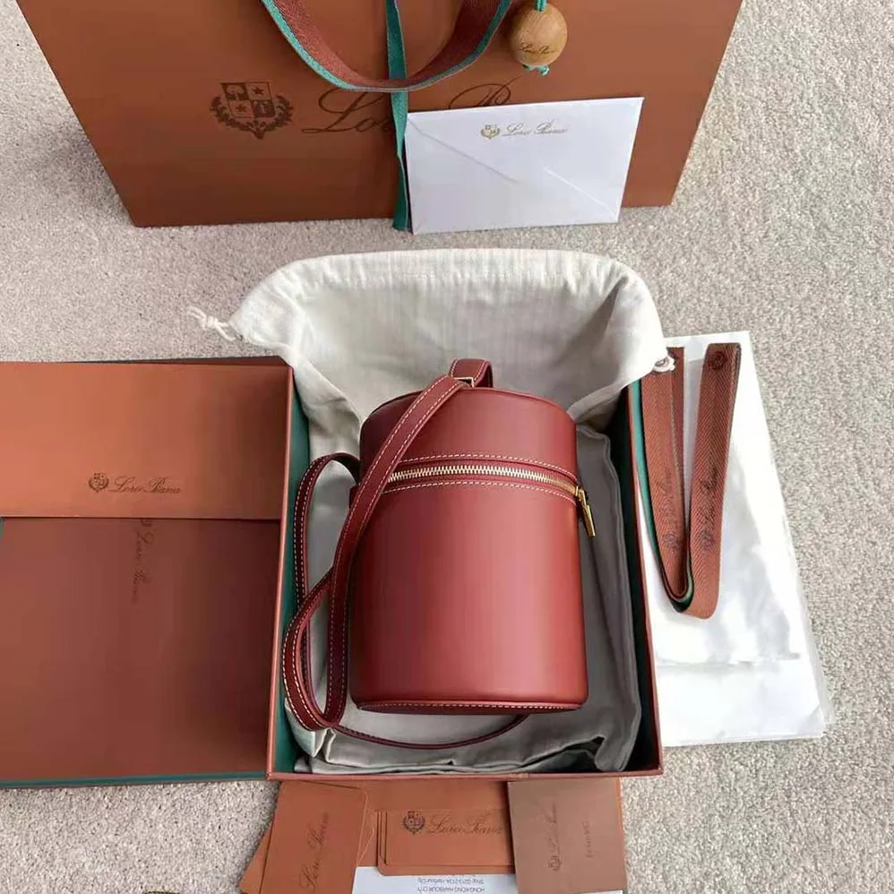 Loro Piana Medium Extra Case in Calfskin Leather for Women in Red Loro Piana Medium Extra Case in Calfskin Leather for Women in Red