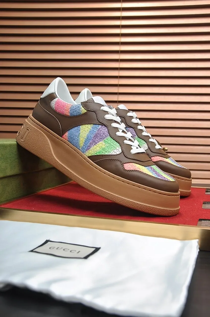 Gucci Sneaker With Pale Rainbow Brown for Men