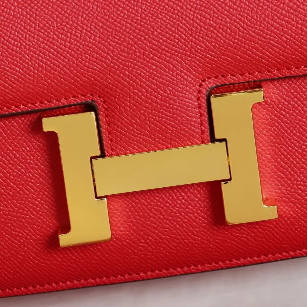 Hermes Constance 18 Bag Epsom Leather for Women in Red/Gold Hermes Constance 18 Bag Epsom Leather for Women in Red/Gold
