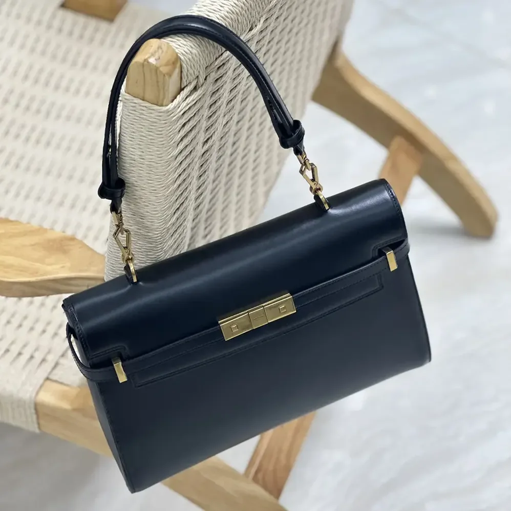 Saint Laurent YSL Manhattan Top-handle in Box Saint Laurent for Women in Black Saint Laurent YSL Manhattan Top-handle in Box Saint Laurent for Women in Black