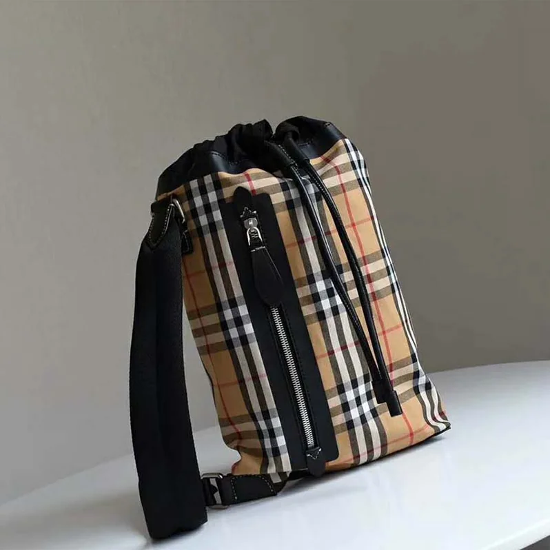 Burberry Small Vintage Check Cotton Duffle Bag for Women Burberry Small Vintage Check Cotton Duffle Bag for Women