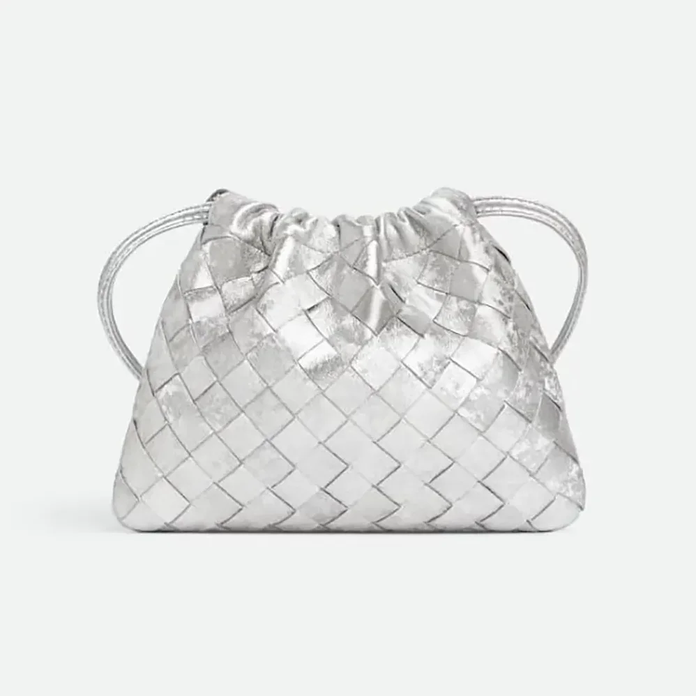 Bottega Veneta Small Dustbag for Women in Silver