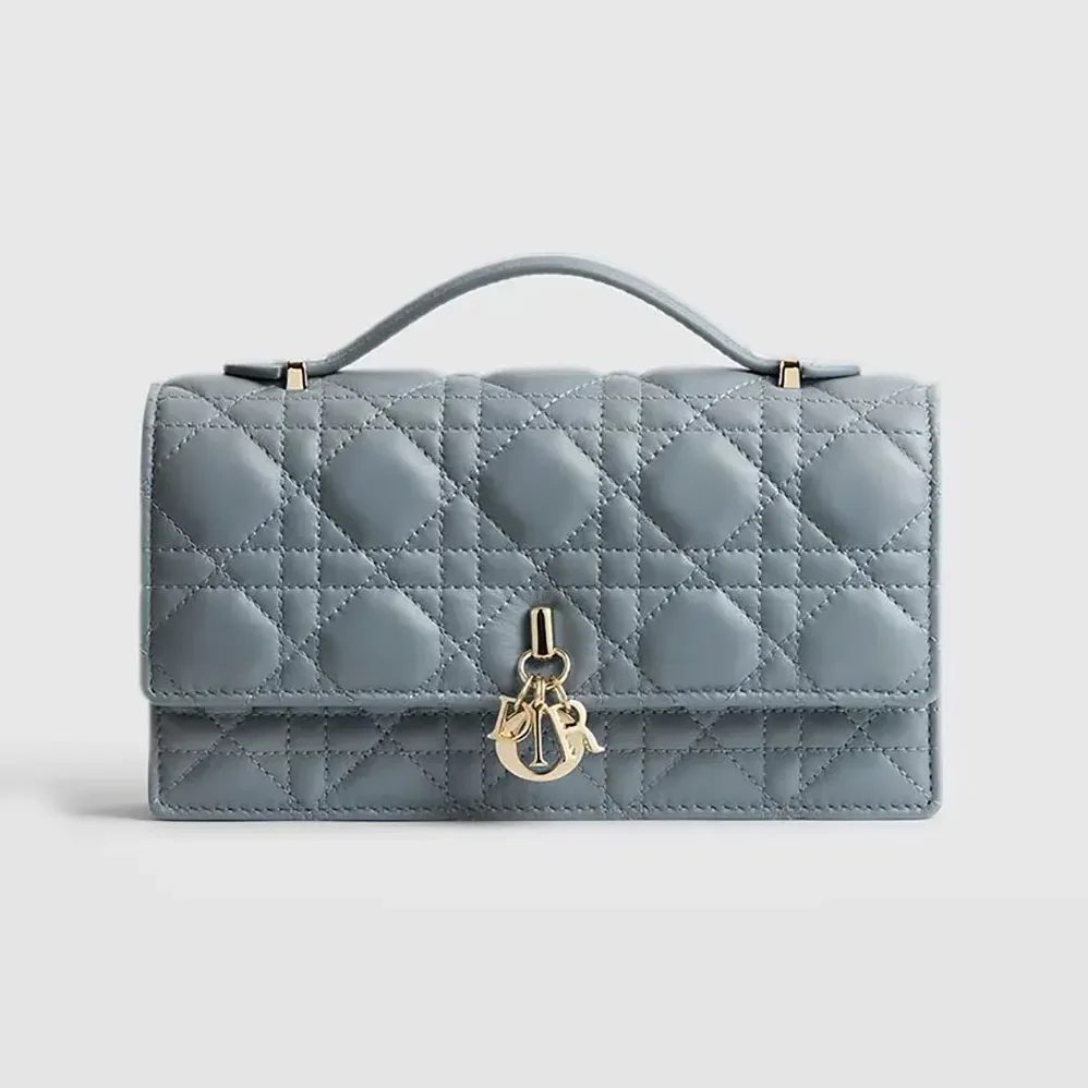 Dior My Dior Mini Bag Cloud Blue Cannage Lambskin for Women Dior My Dior Mini Bag Cloud Blue Cannage Lambskin for Women