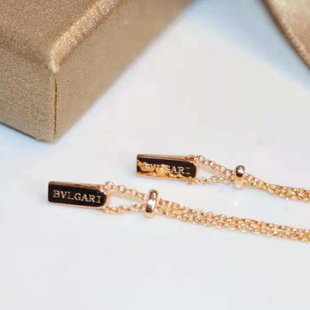 Bvlgari BVLGARI BVLGARI Gelati 18 KT Rose Gold Soft Bracelet for Women in Green Bvlgari BVLGARI BVLGARI Gelati 18 KT Rose Gold Soft Bracelet for Women in Green