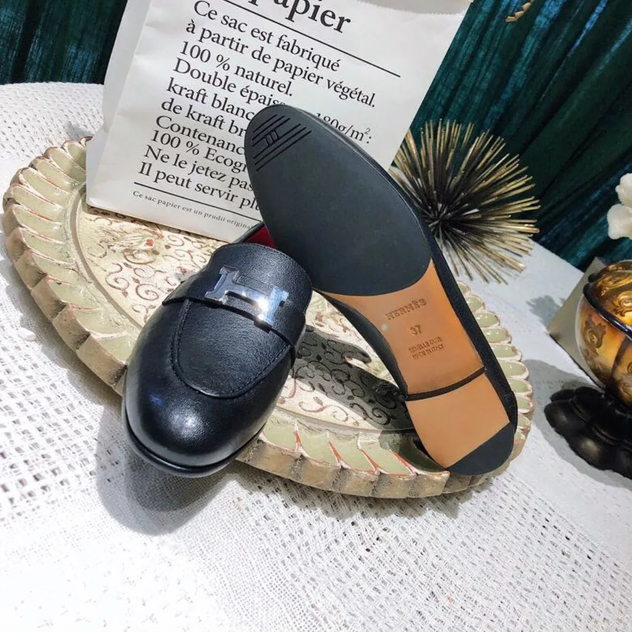 Hermes Dalhia Loafers Black Hermes Dalhia Loafers Black
