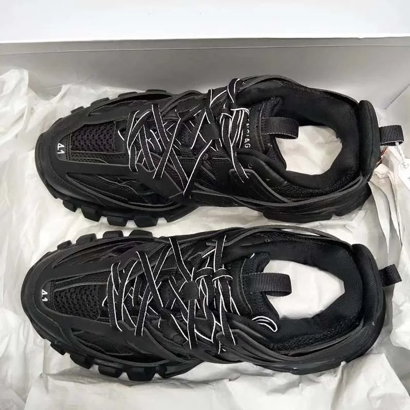 Balenciaga Shoes Track Trainers in Black Mesh and Nylon for Men in Black Balenciaga Shoes Track Trainers in Black Mesh and Nylon for Men in Black