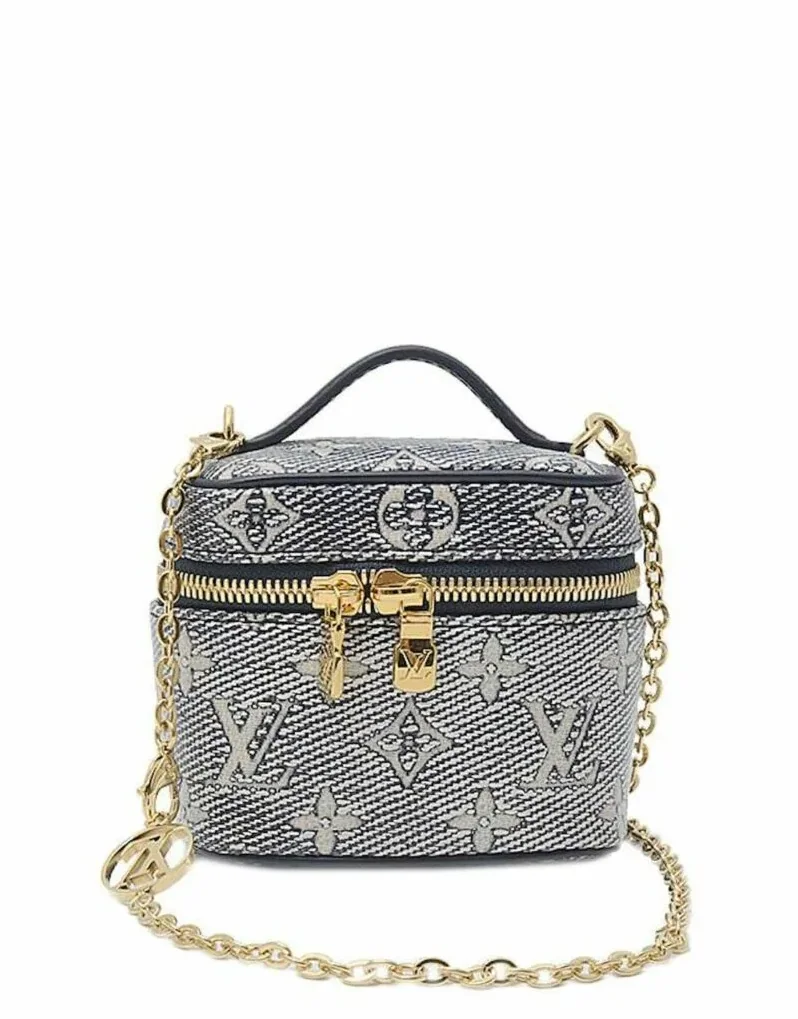 Louis Vuitton Micro Vanity Bag Silver Tone / Louis Vuitton Micro Vanity Bag Silver Tone /