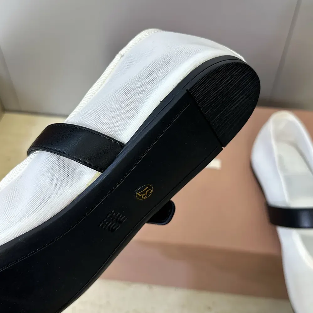 Miu Miu Mesh Fabric Ballerinas for Women