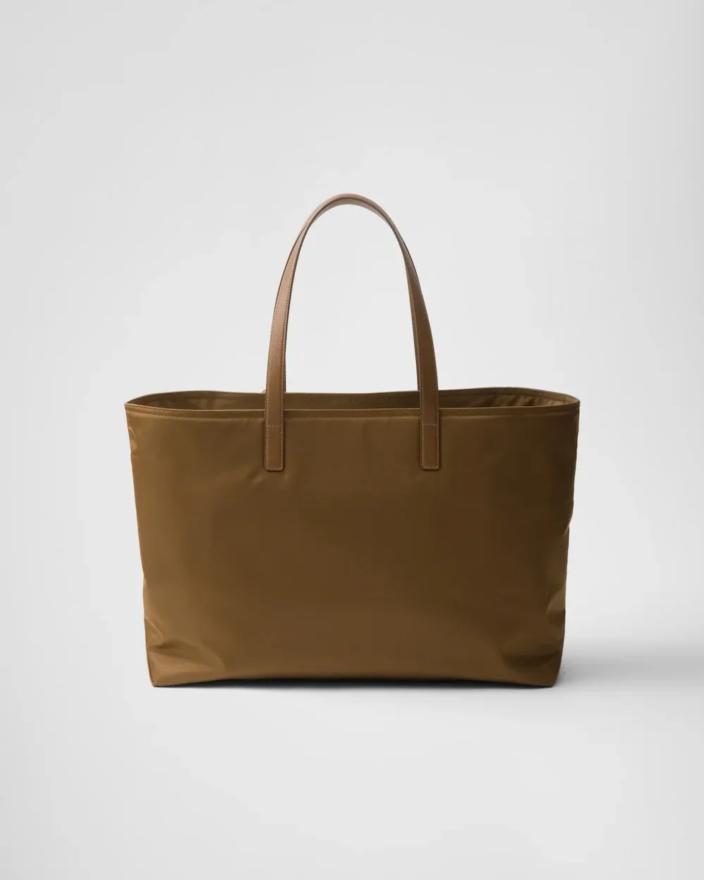Prada Re- 1978 Large Re-Nylon And Saffiano Tote Bag Beige 16.9 Inches/ 1BG527_R064_F0594_V_OOO Prada Re- 1978 Large Re-Nylon And Saffiano Tote Bag Beige 16.9 Inches/ 1BG527_R064_F0594_V_OOO