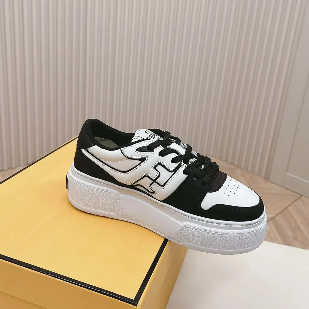 Fendi Fendi Match Black Leather Platform Low for Women in tops Fendi Fendi Match Black Leather Platform Low for Women in tops