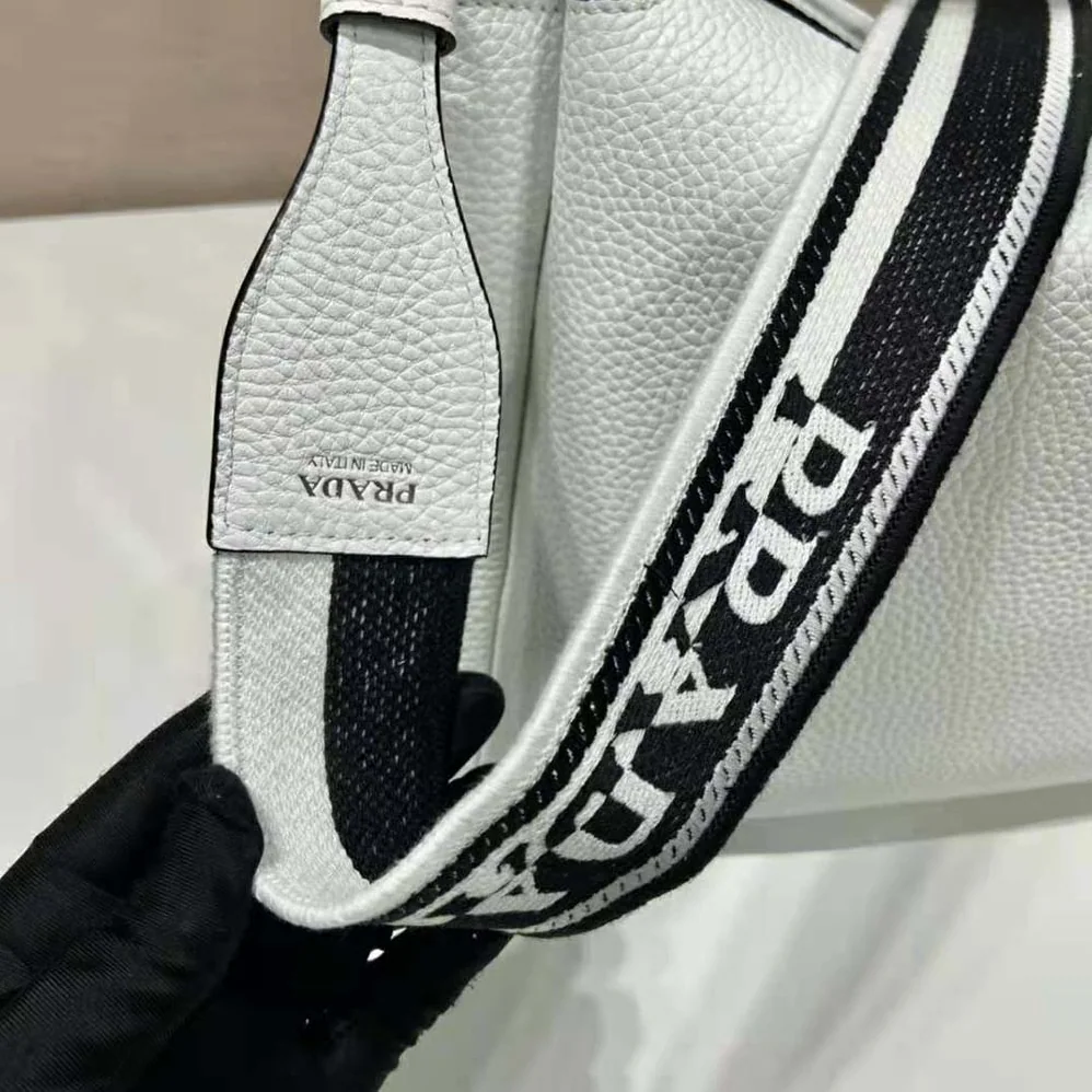 Prada Large Leather Handbag for Women in White Prada Large Leather Handbag for Women in White