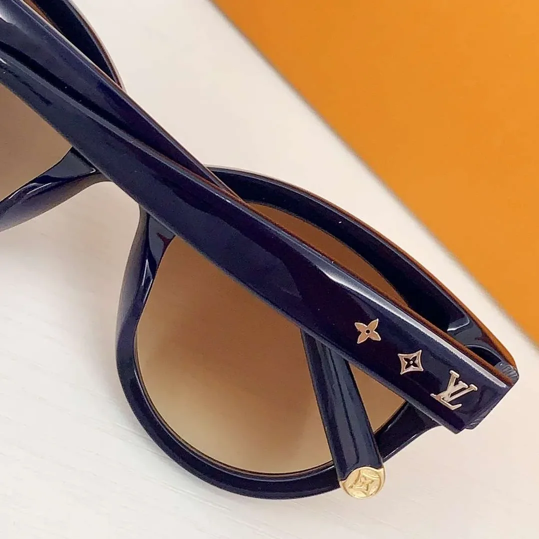 Louis Vuitton Monogram Round Sunglasses Black Louis Vuitton Monogram Round Sunglasses Black