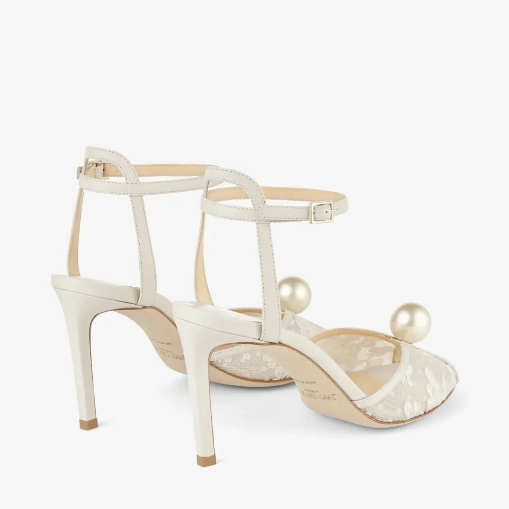 Jimmy Choo Sacora 85 Ivory/White SACORA85FXW