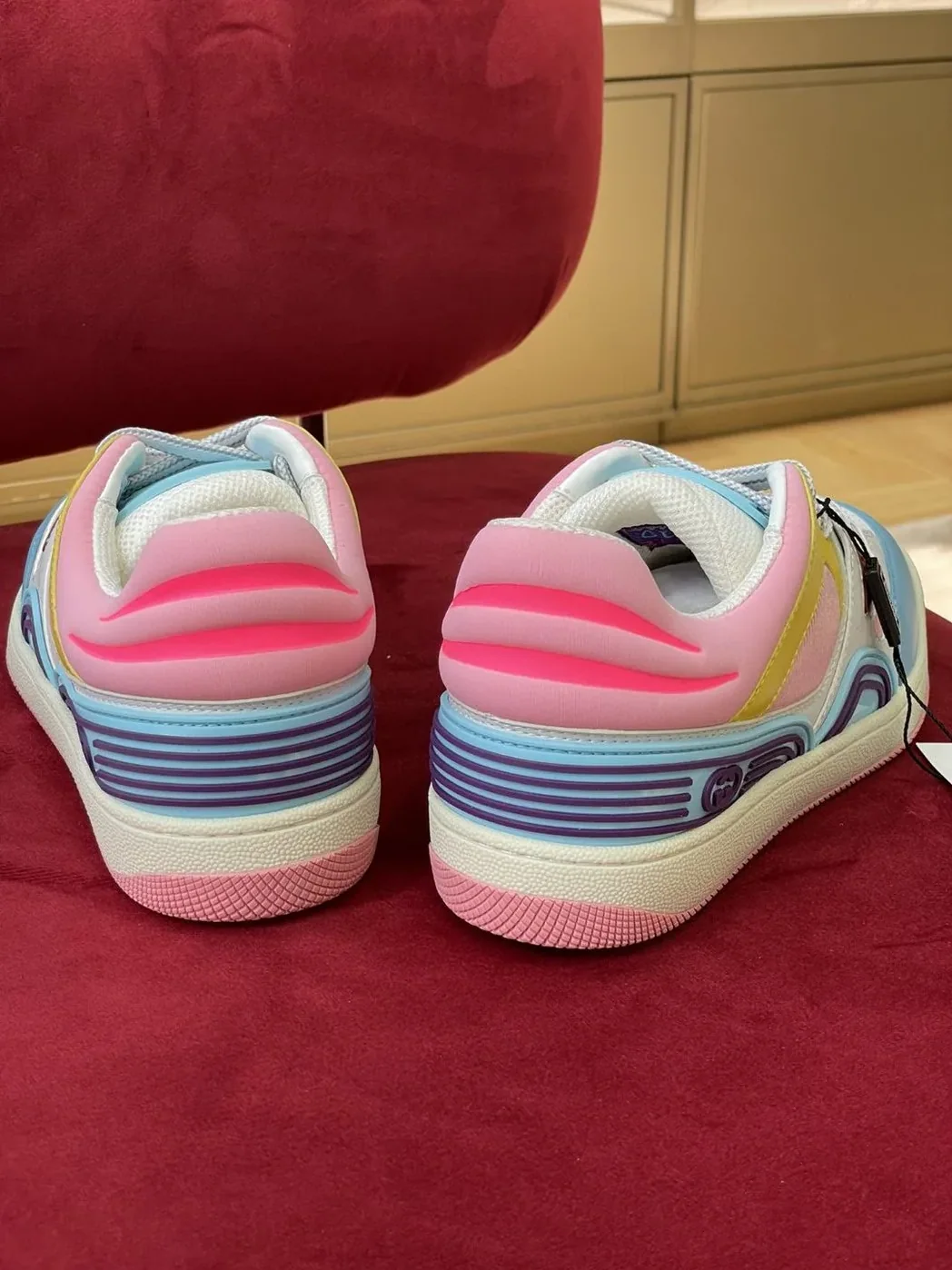 Gucci Sneaker Gucci Basket Donna Light Blue Demetra for Women Gucci Sneaker Gucci Basket Donna Light Blue Demetra for Women