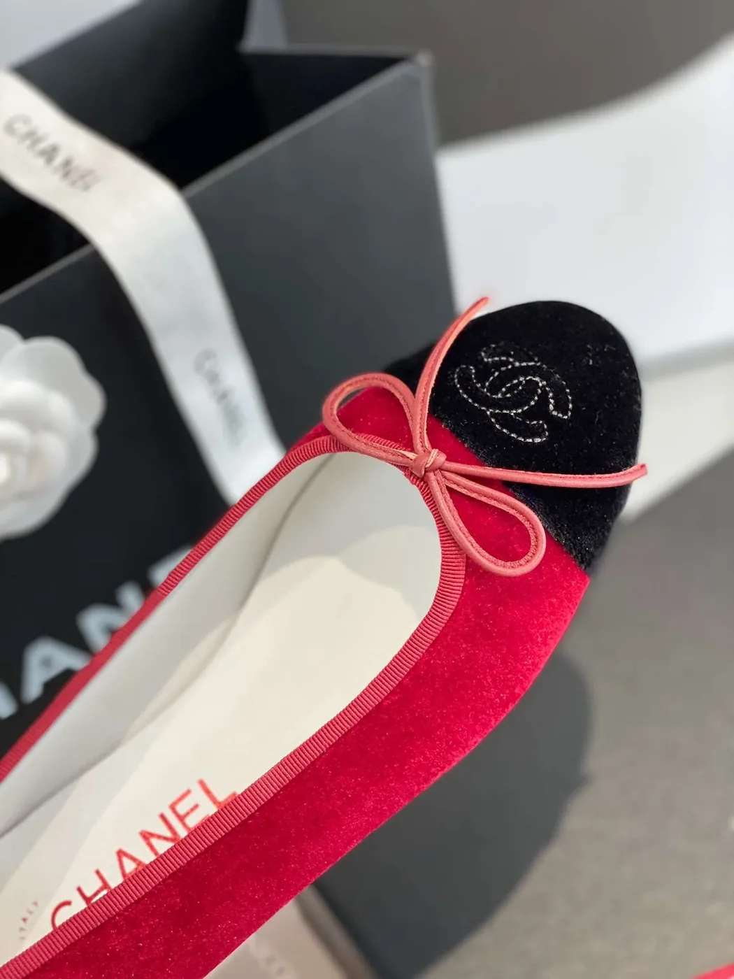 Chanel Ballet Flats Red Chanel Ballet Flats Red