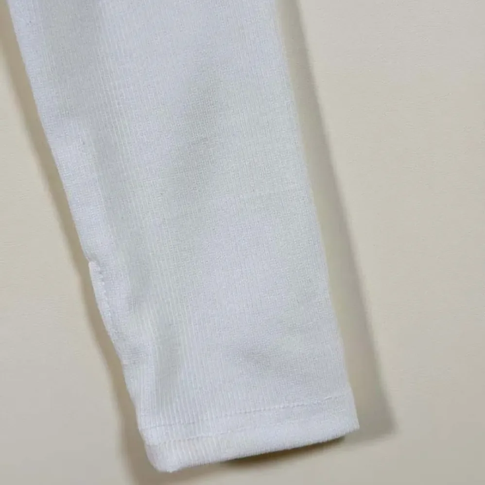 Prada Ribbed Knit Jersey Bodysuit for Women in White