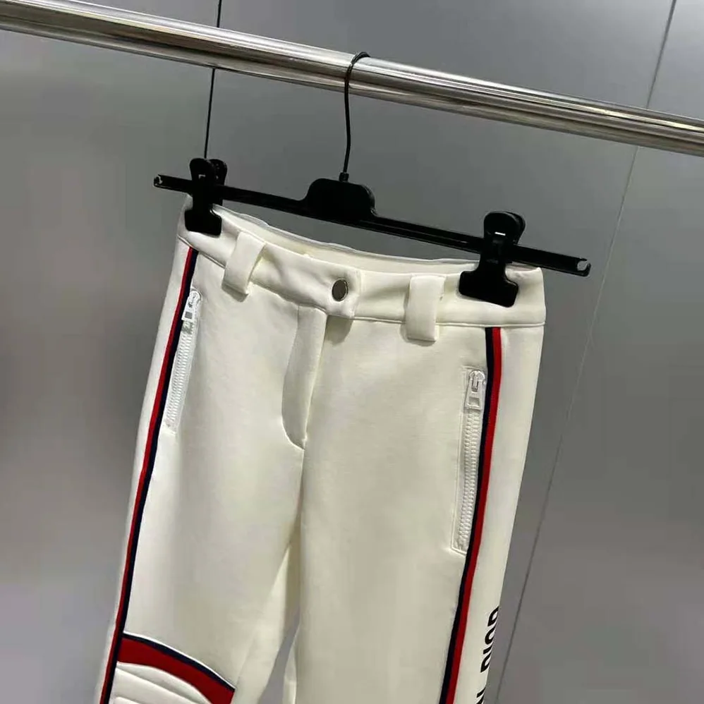 Dior Dioralps Flared Ski Pants White Technical Fabric for Women Dior Dioralps Flared Ski Pants White Technical Fabric for Women
