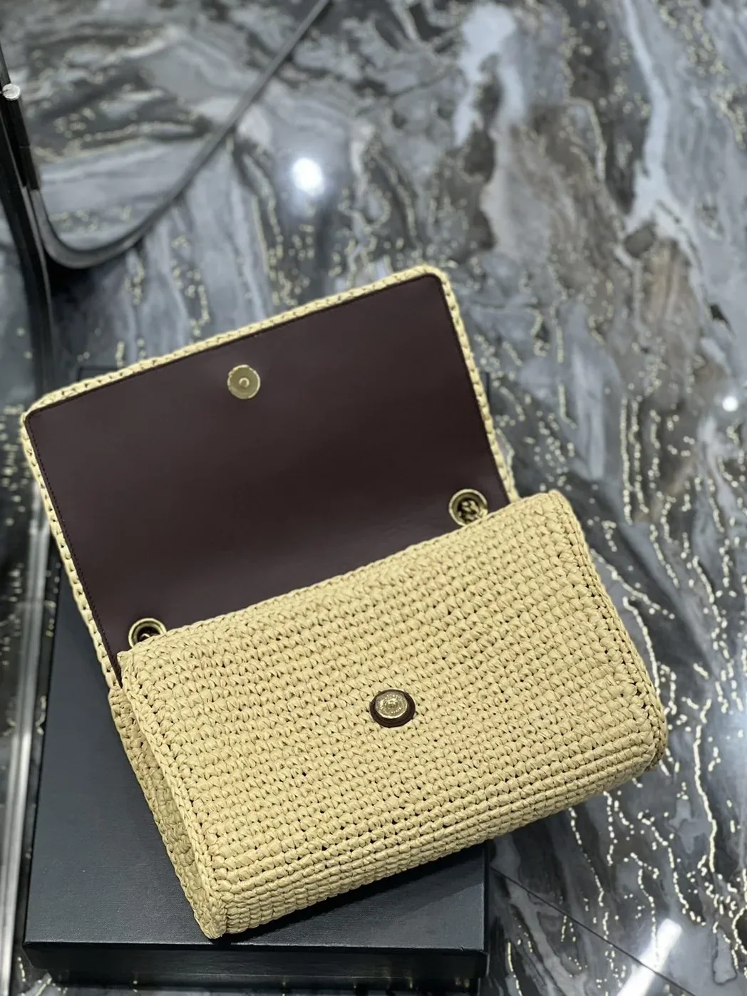 Saint Laurent Niki Medium Chain Bag Yellow