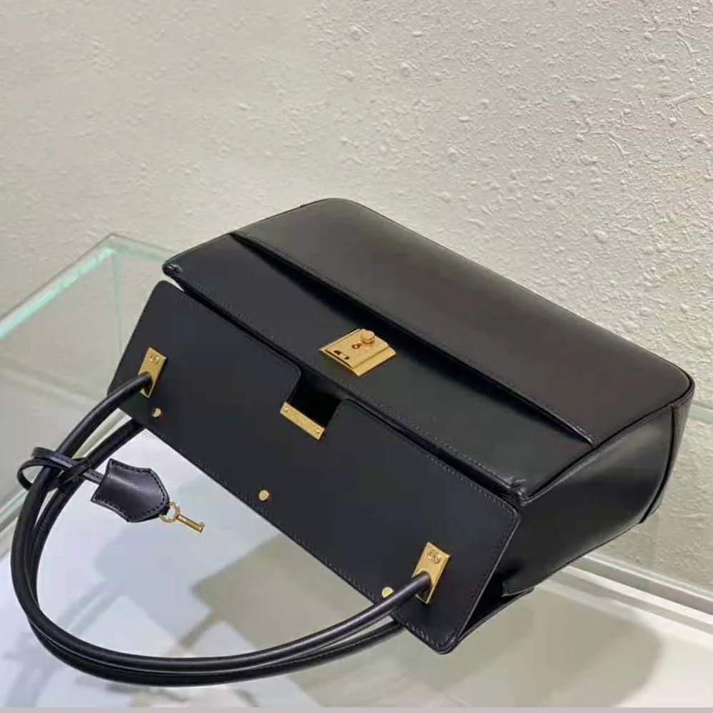 Dior Parisienne Bag Black Smooth Calfskin for Women