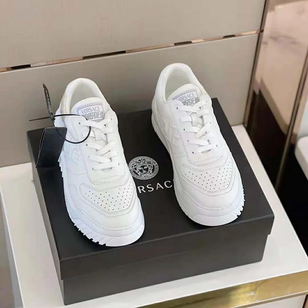 Versace Greca Odissea Sneakers for Men in White