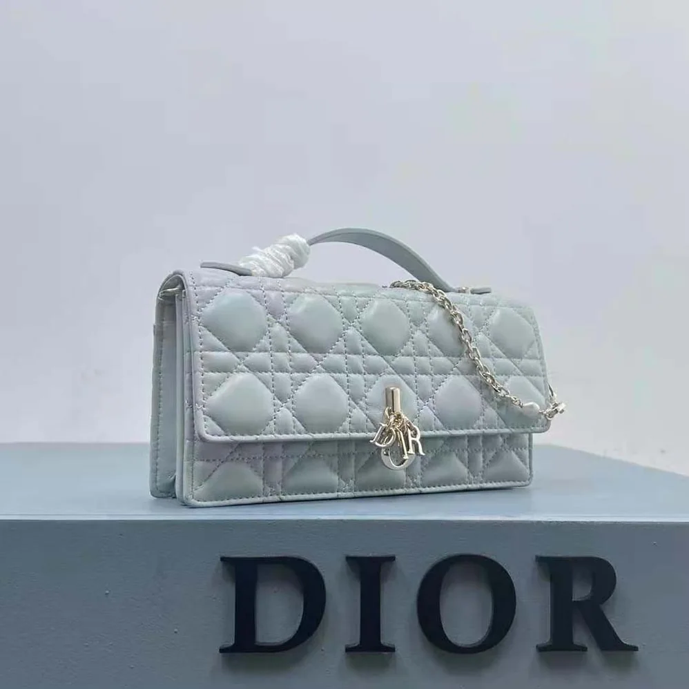 Dior Miss Dior Mini Bag Placid Blue Cannage Lambskin for Women Dior Miss Dior Mini Bag Placid Blue Cannage Lambskin for Women