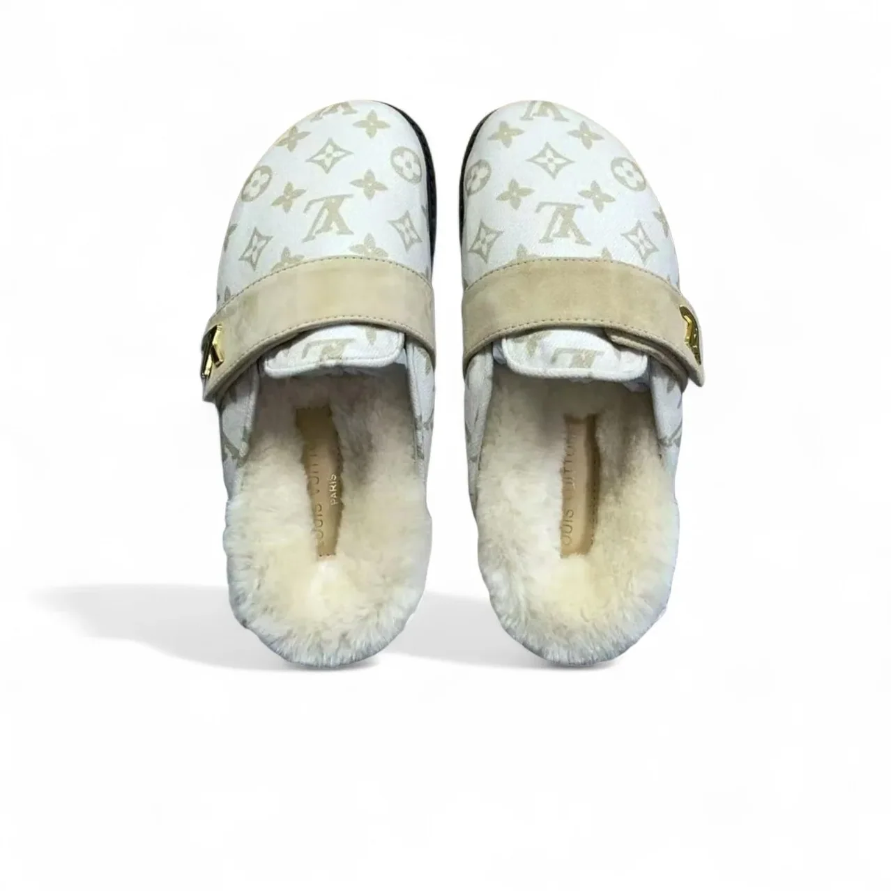 Louis Vuitton LV Cosy Flat Comfort Clog White 1ADD6V