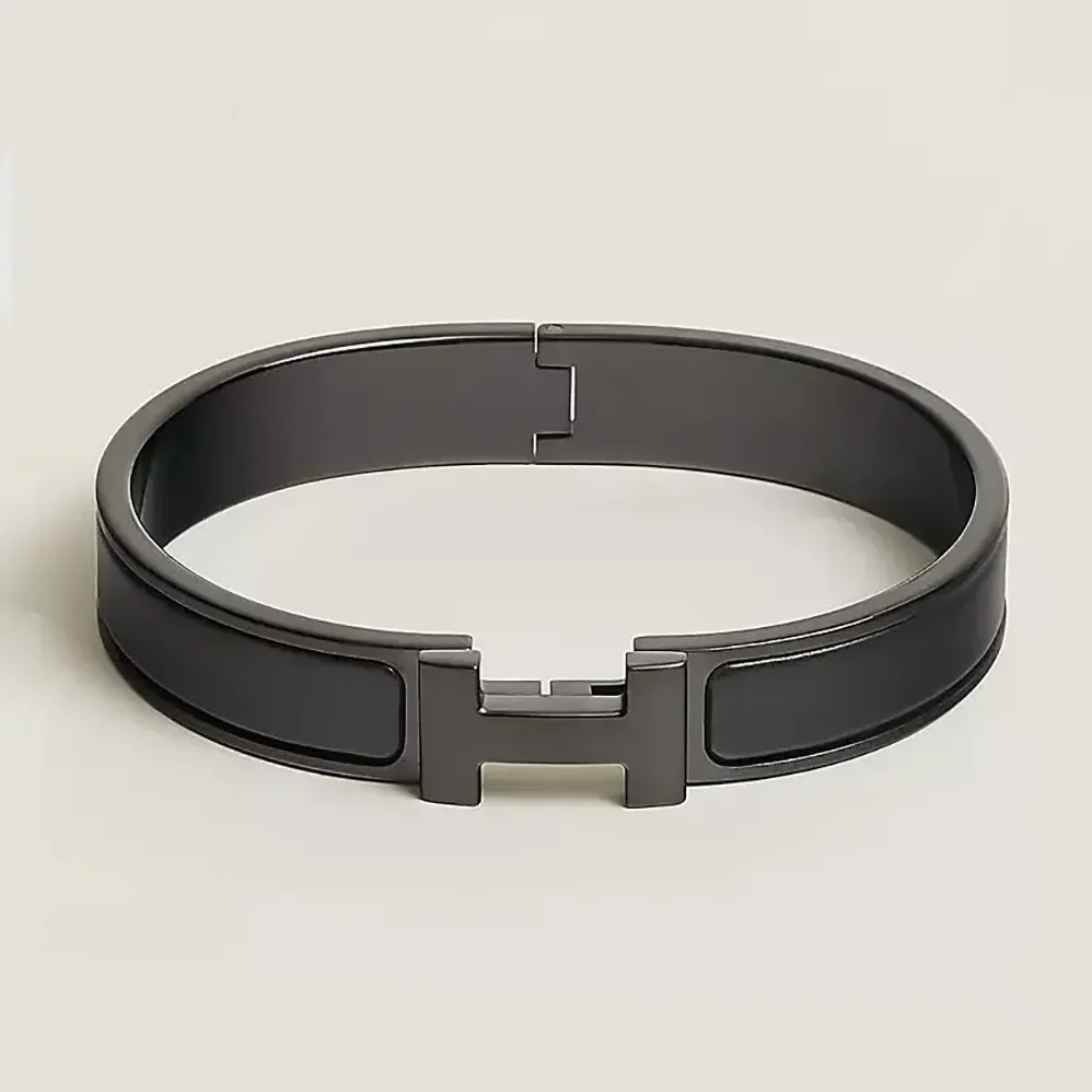 Hermes Clic HH So Black Bracelet for Unisex Hermes Clic HH So Black Bracelet for Unisex