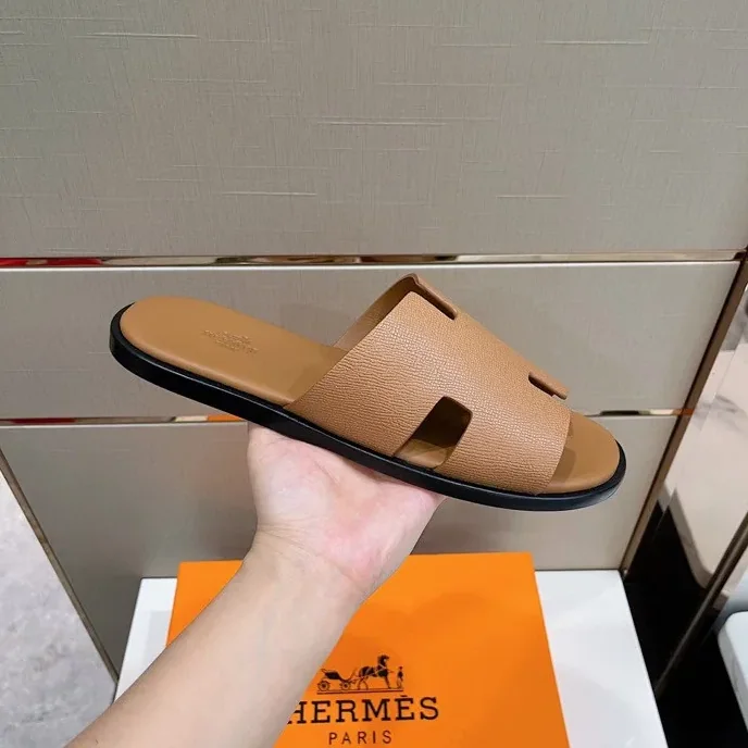 Hermes Izmir Sandals Brown Hermes Izmir Sandals Brown