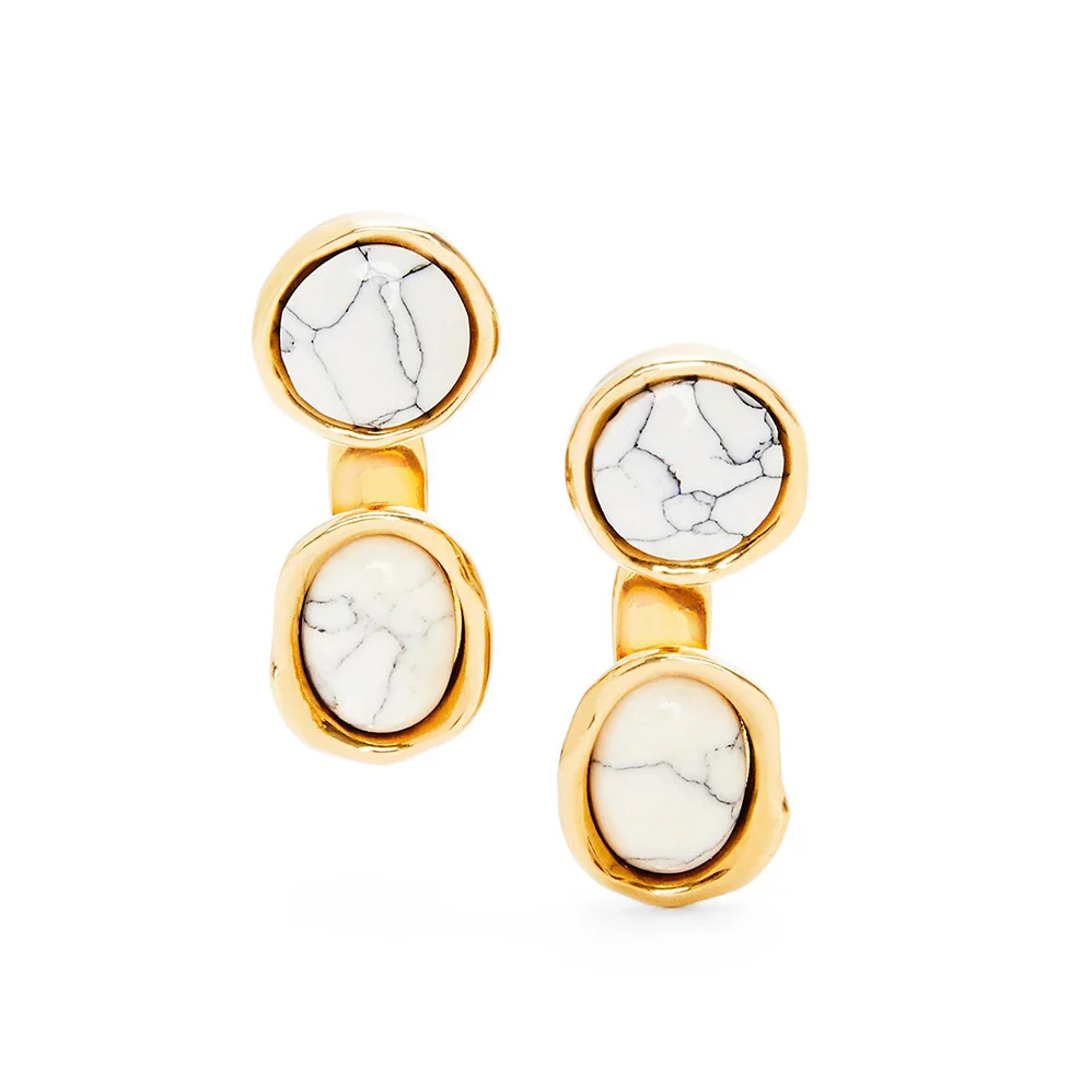 Loewe Double Tree Earrings in Metal and Resin for Women Loewe Double Tree Earrings in Metal and Resin for Women