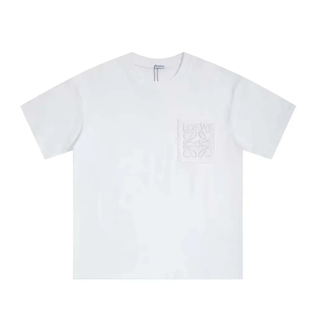 Loewe Relaxed Fit T-shirt in Cotton-Off for Men in white Loewe Relaxed Fit T-shirt in Cotton-Off for Men in white