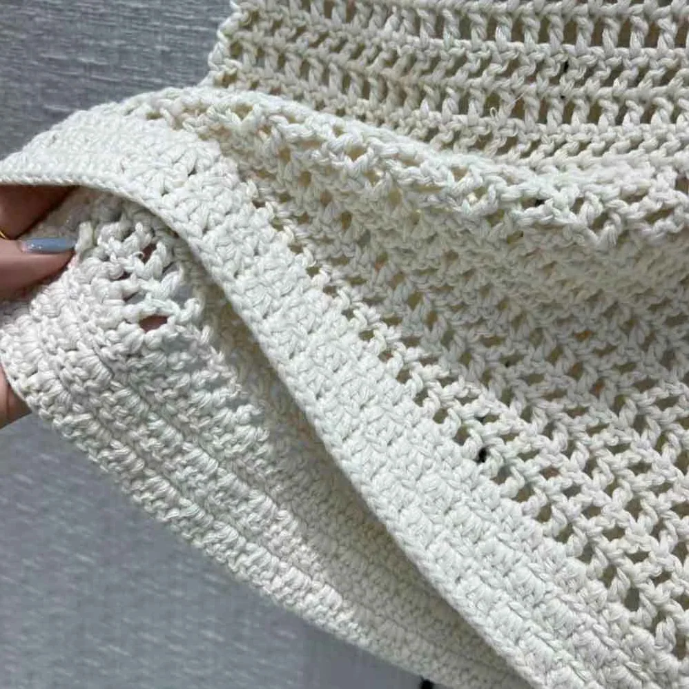 Celine Triomphe T for Women in Shirt in Crocheted Cotton