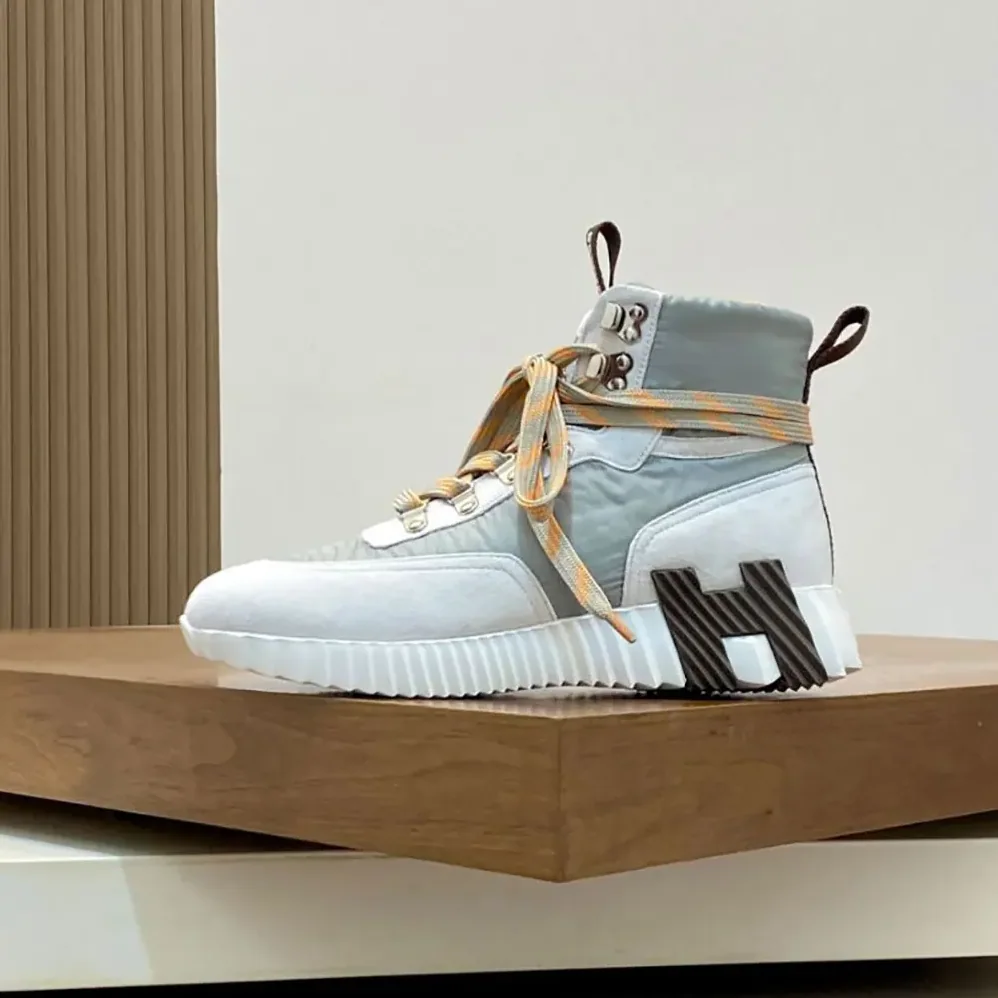 Hermes Klimb Sneaker in Ripstop Fabric and Suede Goatskin for Men