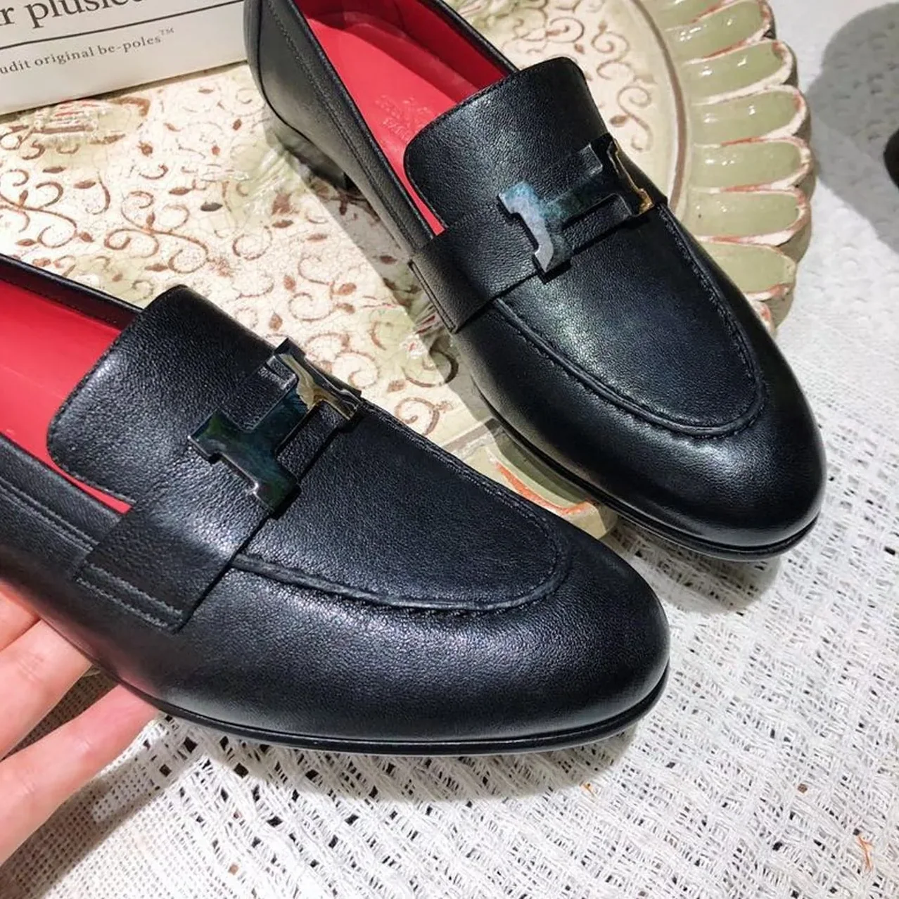 Hermes Dalhia Loafers Black Hermes Dalhia Loafers Black
