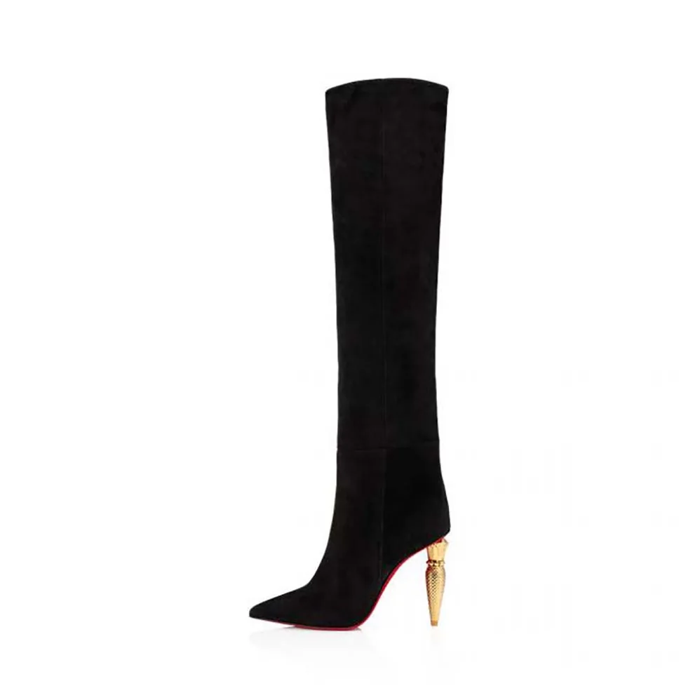 Christian Louboutin Lipbotta 100 mm Heel Height for Women in Black Christian Louboutin Lipbotta 100 mm Heel Height for Women in Black