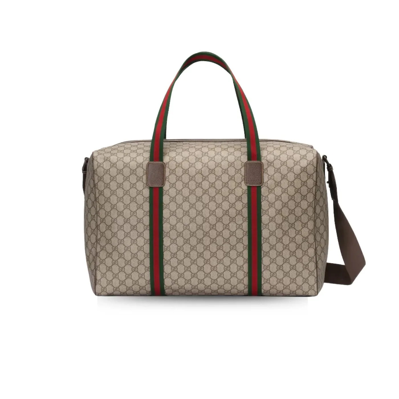 Gucci Large Duffle Bag With Web Beige / Gucci Large Duffle Bag With Web Beige /