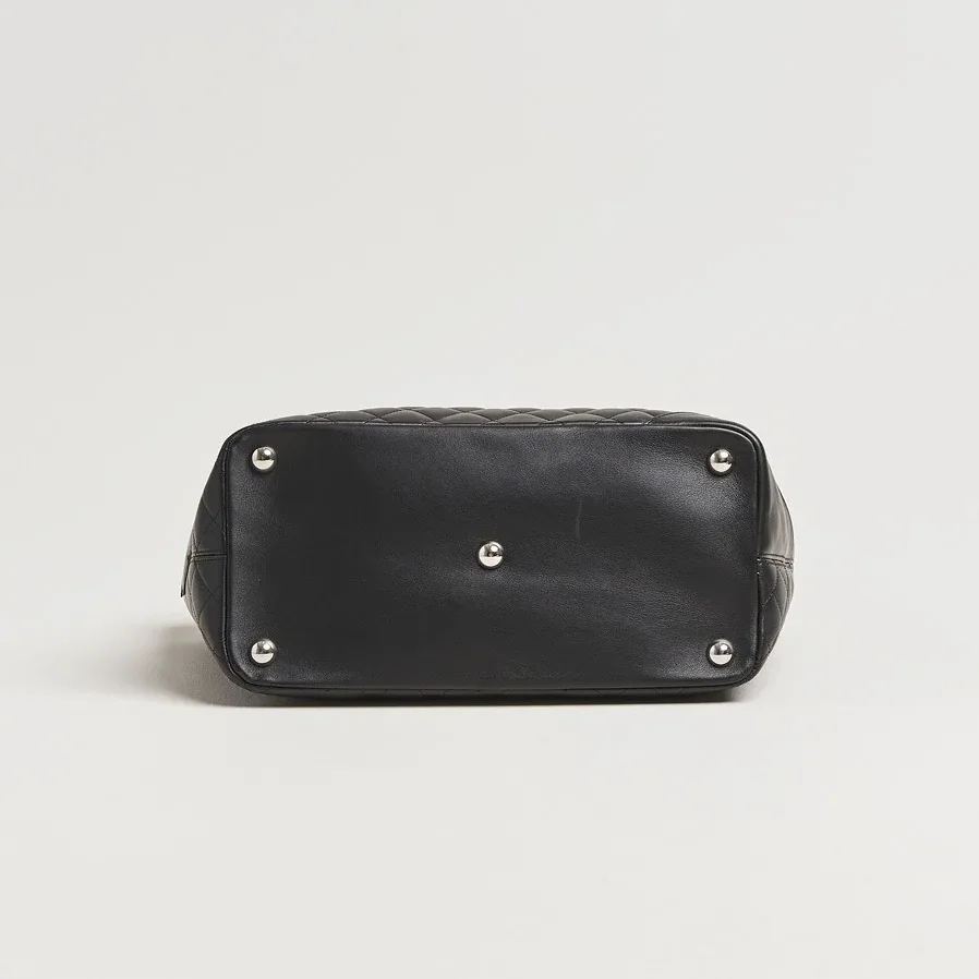 Chanel Cambon Ligne Large Tote Bag in Black Silver Hardware Chanel Cambon Ligne Large Tote Bag in Black Silver Hardware