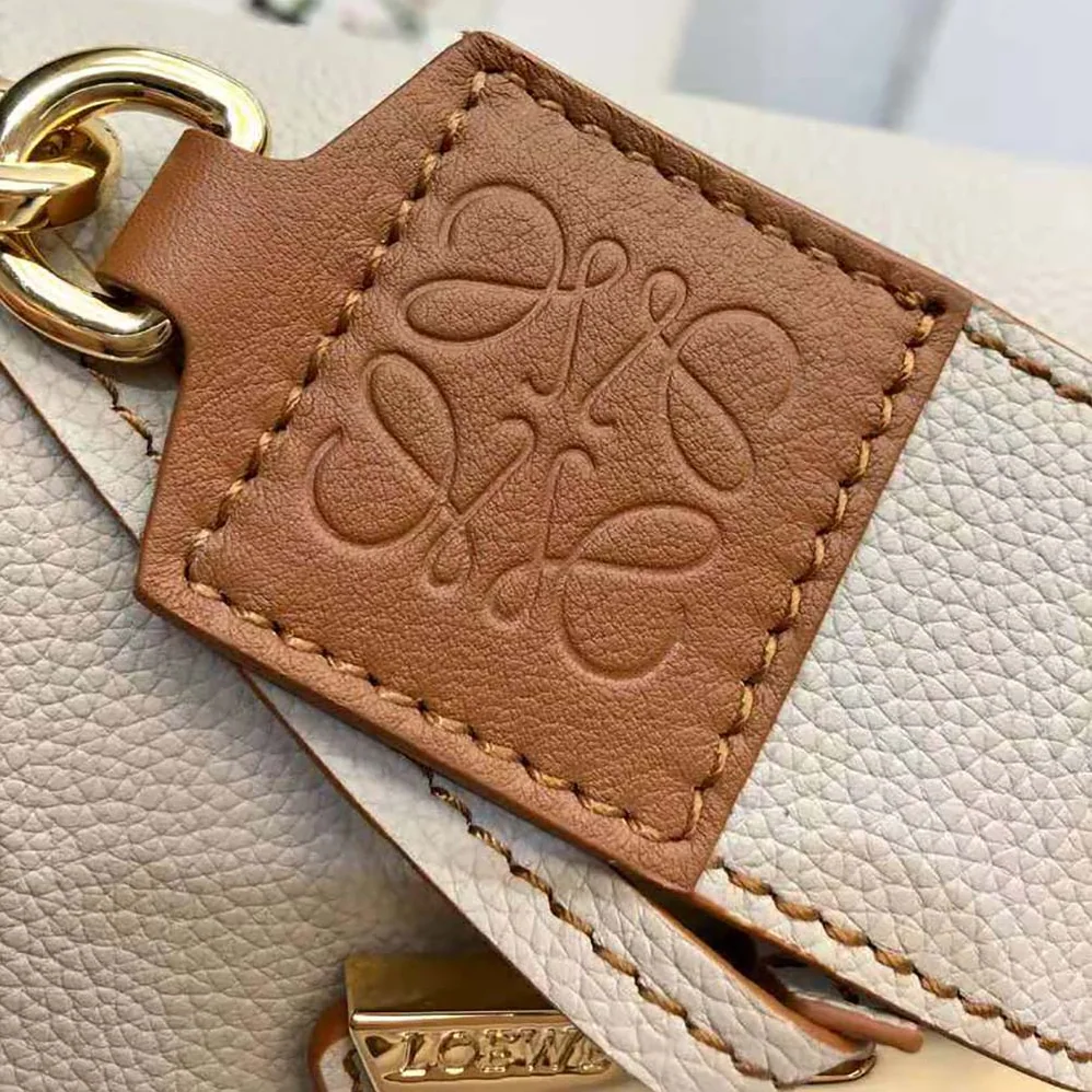 Loewe Mini Barcelona Bag in Soft Grained Calfskin for Women in White