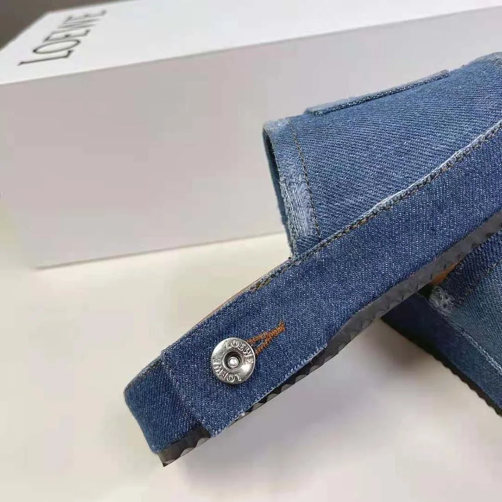 Loewe Deconstructed Slide in Denim for Women in Navy Loewe Deconstructed Slide in Denim for Women in Navy