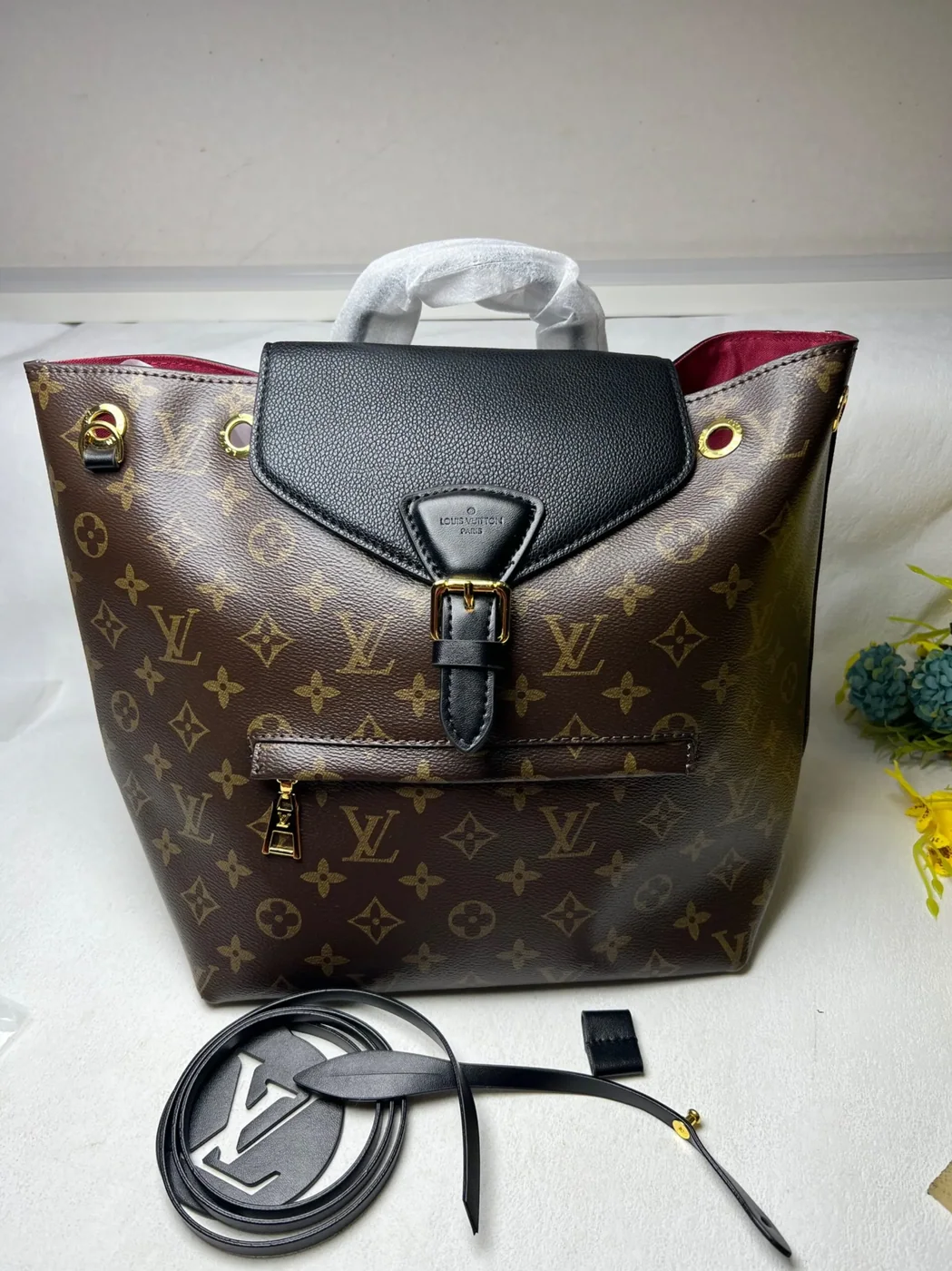 Louis Vuitton Montsouris BB Backpack Black / Louis Vuitton Montsouris BB Backpack Black /