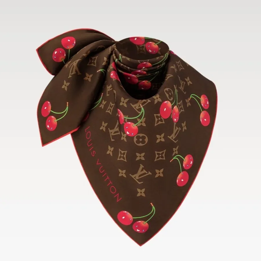 Louis Vuitton LV x TM Monogram Cerise Square 90 Brown /