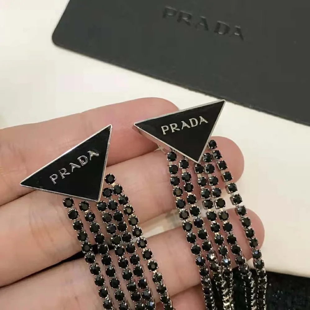 Prada Prada Symbole Drop Earrings for Women in Black