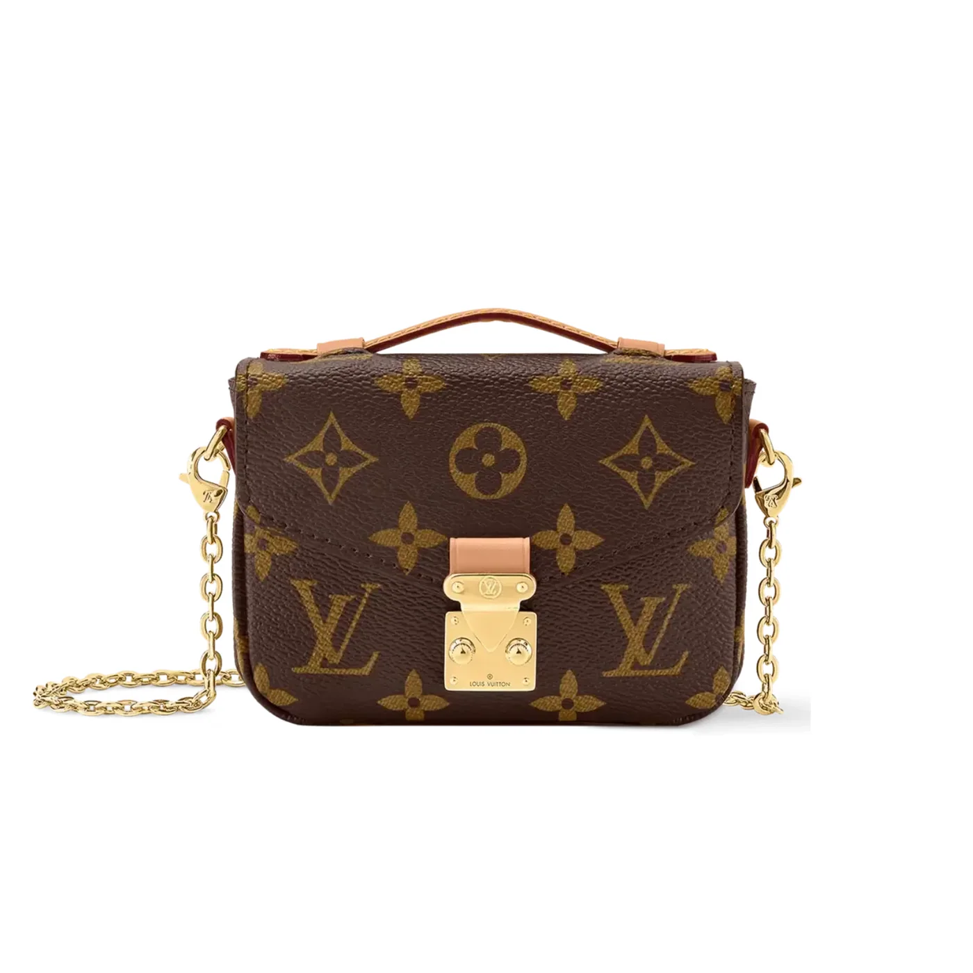 Louis Vuitton Micro Metis Pochette Shoulder Bag / Brown Monogram Canvas Gold Hardware Louis Vuitton Micro Metis Pochette Shoulder Bag / Brown Monogram Canvas Gold Hardware