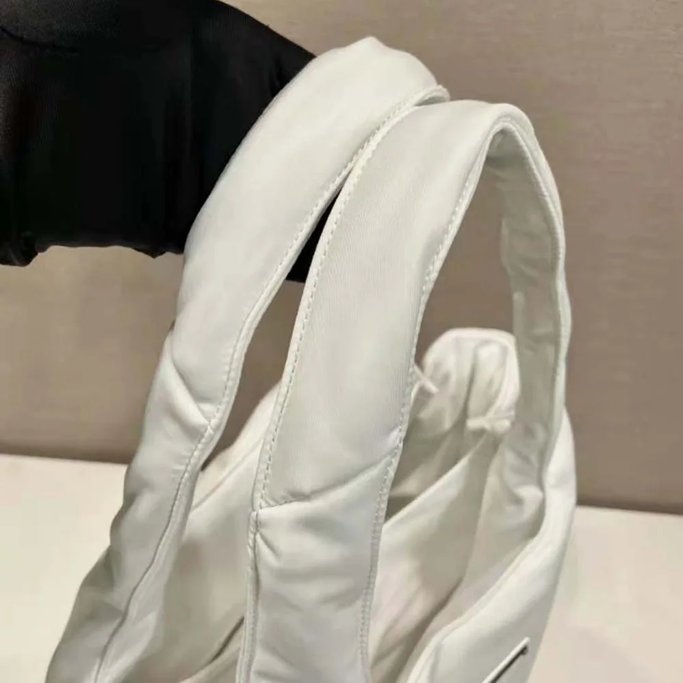 Prada Large Padded Re-Nylon Tote Bag for Women in White Prada Large Padded Re-Nylon Tote Bag for Women in White