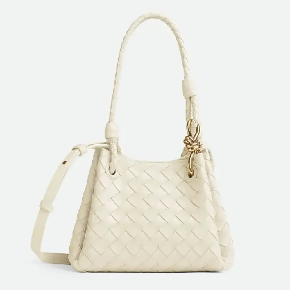Bottega Veneta Small Andiamo Parachute for Women in White