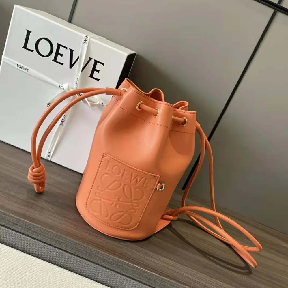 Loewe Small Sailor Bag in Nappa Calf for Women in Orange Loewe Small Sailor Bag in Nappa Calf for Women in Orange
