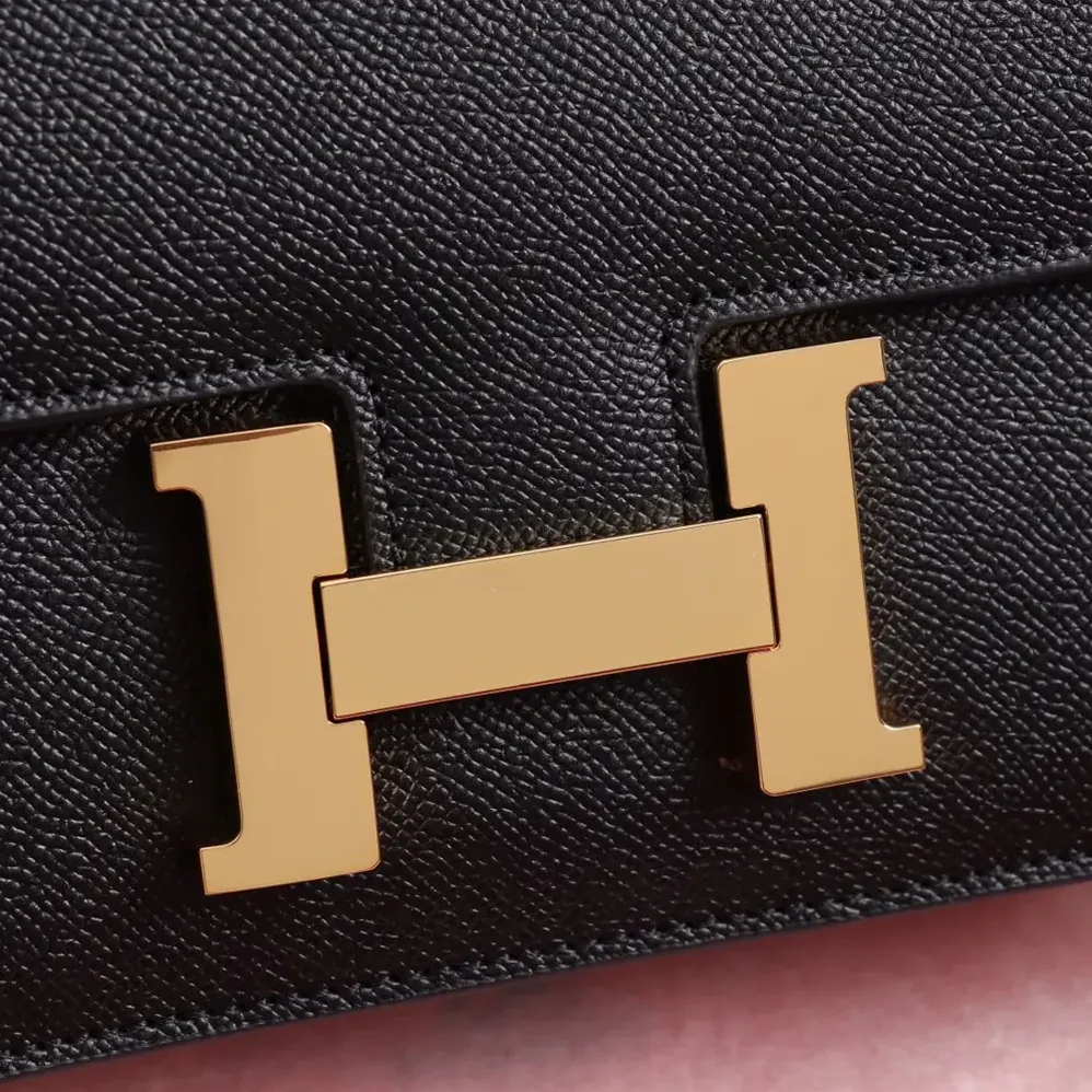 Hermes Constance 18 Bag Epsom Leather for Women in Black/Gold Hermes Constance 18 Bag Epsom Leather for Women in Black/Gold