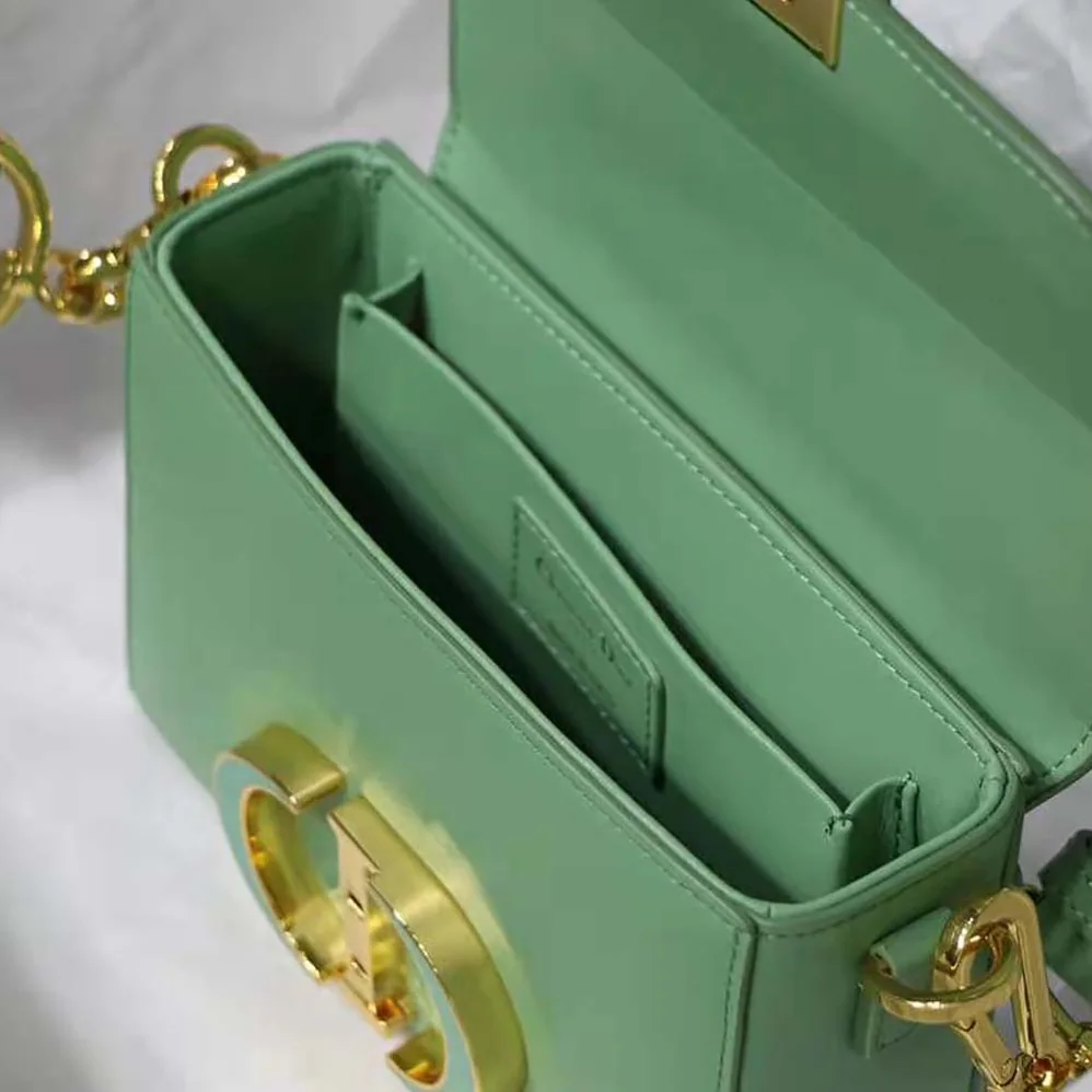 Dior 30 Montaigne Box Bag Mint Green Box Calfskin for Women