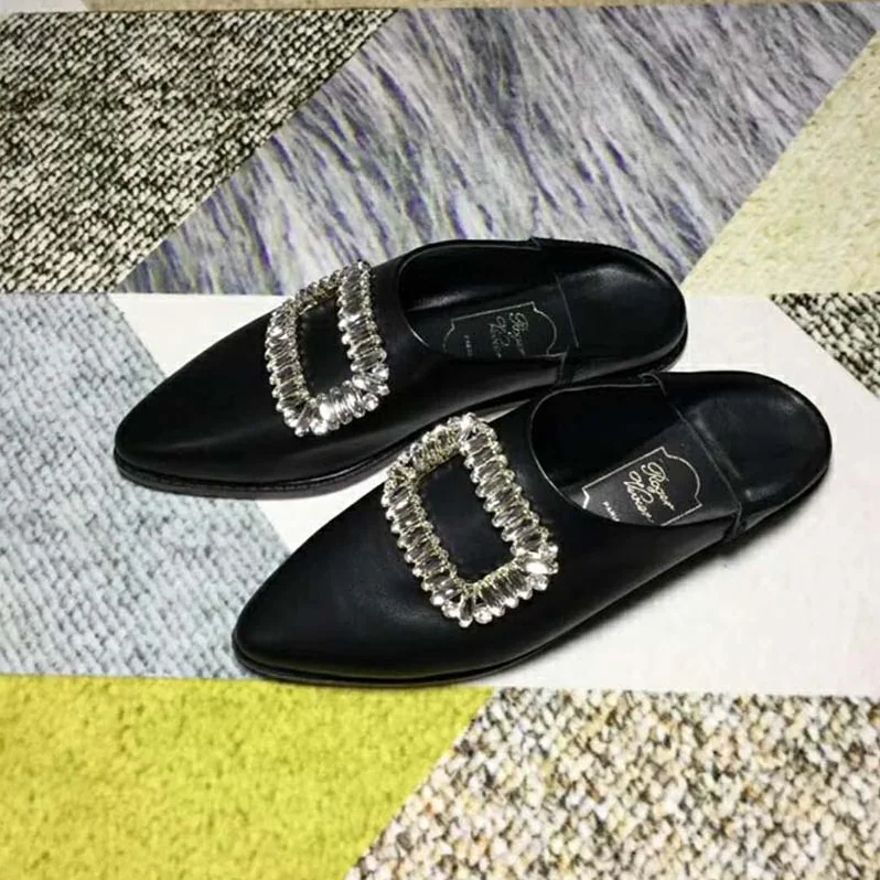 Roger Vivier Shoes Bab' Viv' Strass Buckle for Women in Black