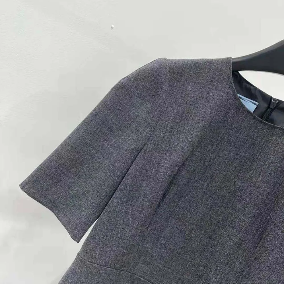 Prada Wool Mini-dress for Women in Gray Prada Wool Mini-dress for Women in Gray
